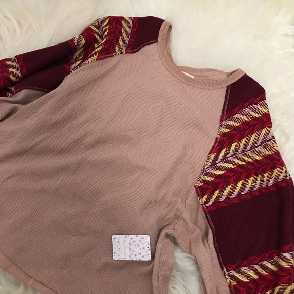 Free People Rainbow Dreams Batwing Sleeve Knit Top - Picture 3 of 6